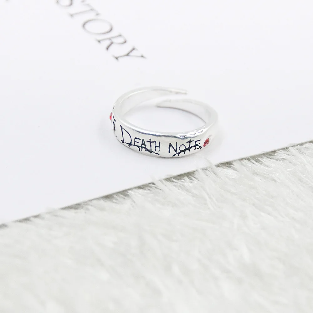 Brdwn Death Note Yagami Light Cosplay Zinc Alloy Sword Halloween Ring image 3