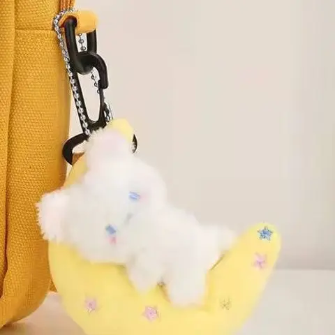 

Cartoon Harajuku Space Series Star Moon Bear Plush Toy Keyring Bag Pendant For Couple Fashion Cute Keychain