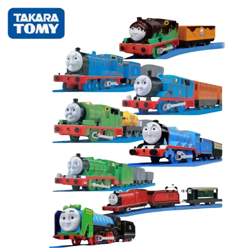 TAKARA TOMY-Trem elétrico Track Set para Crianças, Tomas Anne e Krabelle, Gordon Toy, Holiday Gift