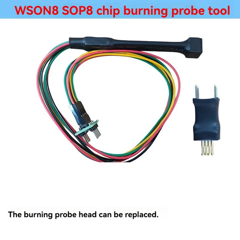 4-In-1 For Sop8 Wsonvson Chip Download Burn Write Probe Spring Needle Flash Eeprom Chip Burner Cable VSOP8/VSON8/WSON8