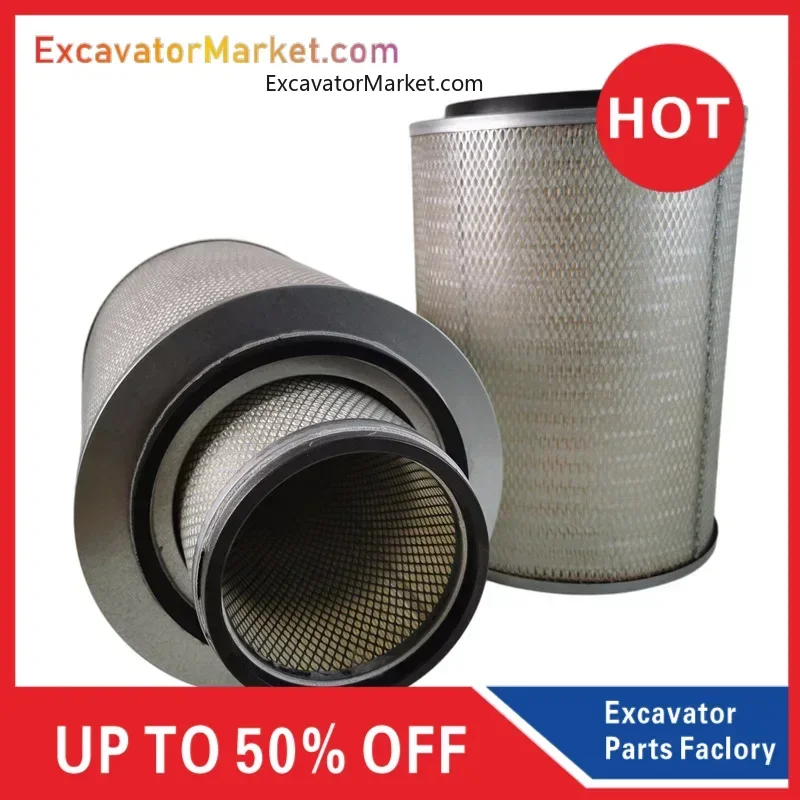 

Excavator Parts For Donneson R000177 R000178 Air Filter Kit Micro-Defects Special Clearance For Dongfeng Truck Filter