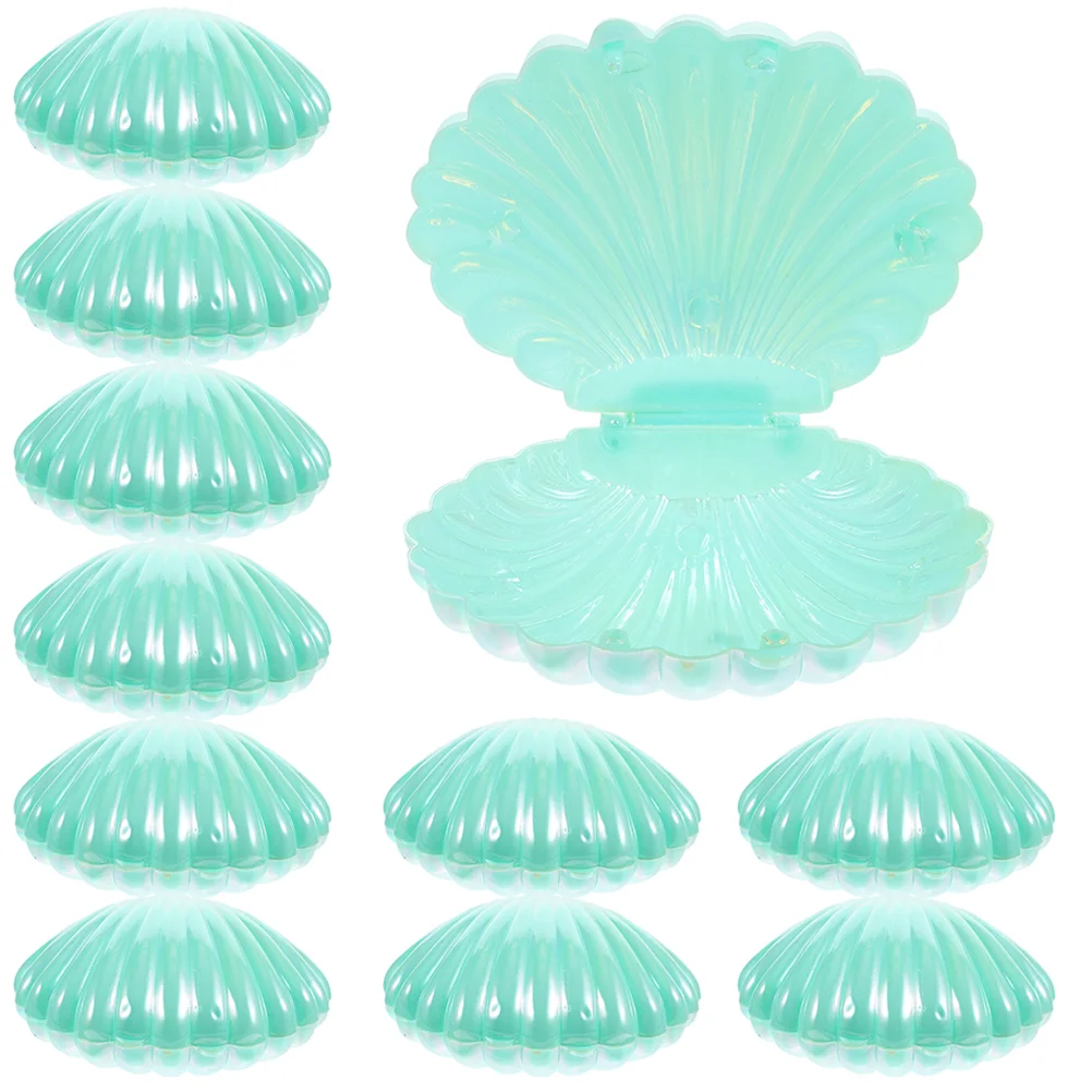 

20 Pcs Candy Box Sea Shell Holder Small Jar Jewelry Plastic Popcorn Containers Pp