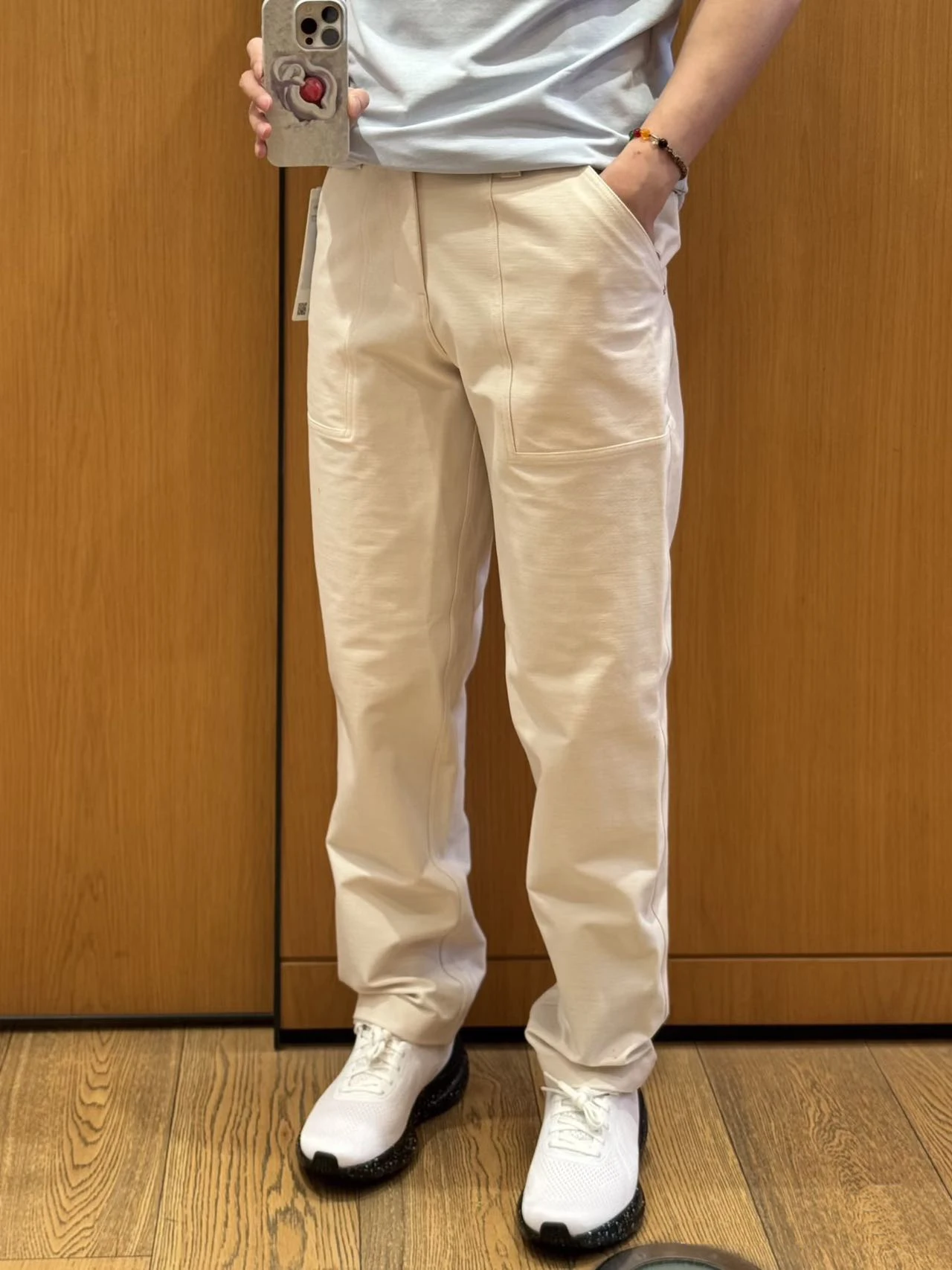 Premium Quality Heavyweight Washed Plaid Cloth Men's Spring Summer Elastic Breathable Casual Pants for Commuting And Leisure
