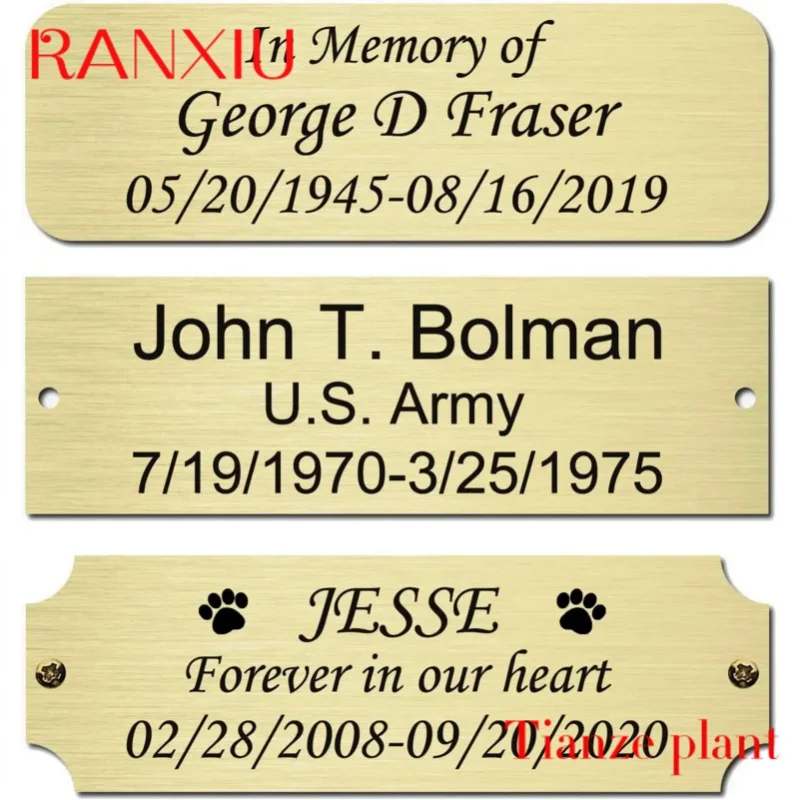 Custom Custom Metal Blanks Store Staff Name Tags Employee Number Plate Magnetic Laser Engrave Logo Name