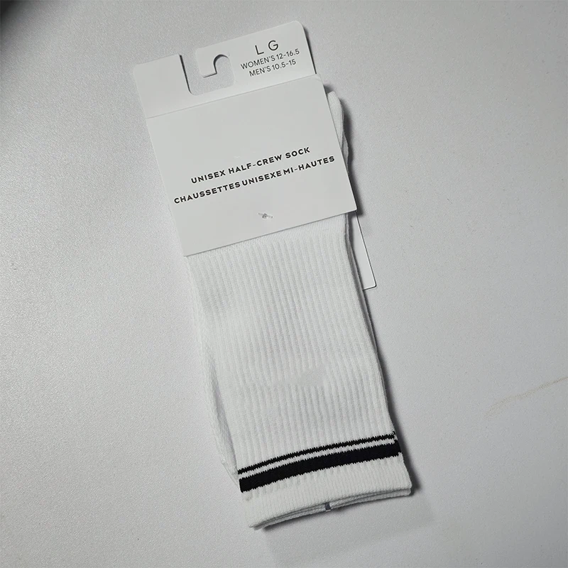 جوارب رياضية للنساء، جوارب اليوغا، جوارب رياضية خارجية، جوارب طويلة أنبوبية قابلة للتنفس، جوارب رقيقة متوازية الشريط للفتيات