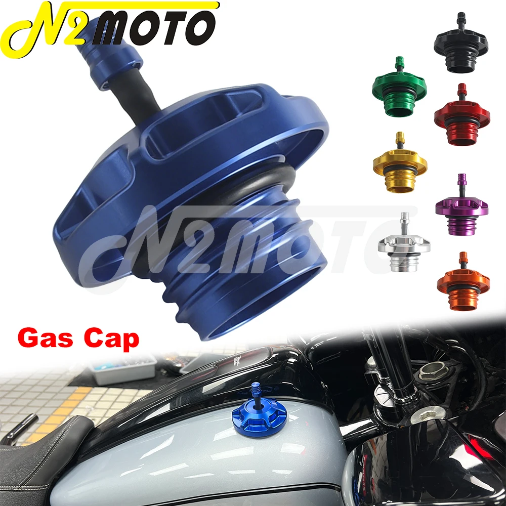

Fuel Gas Cap For Harley All Female Threaded Tank Cover Softail Sportster Dyna Except 2023.5–2025 Touring Motorcycle Accessories