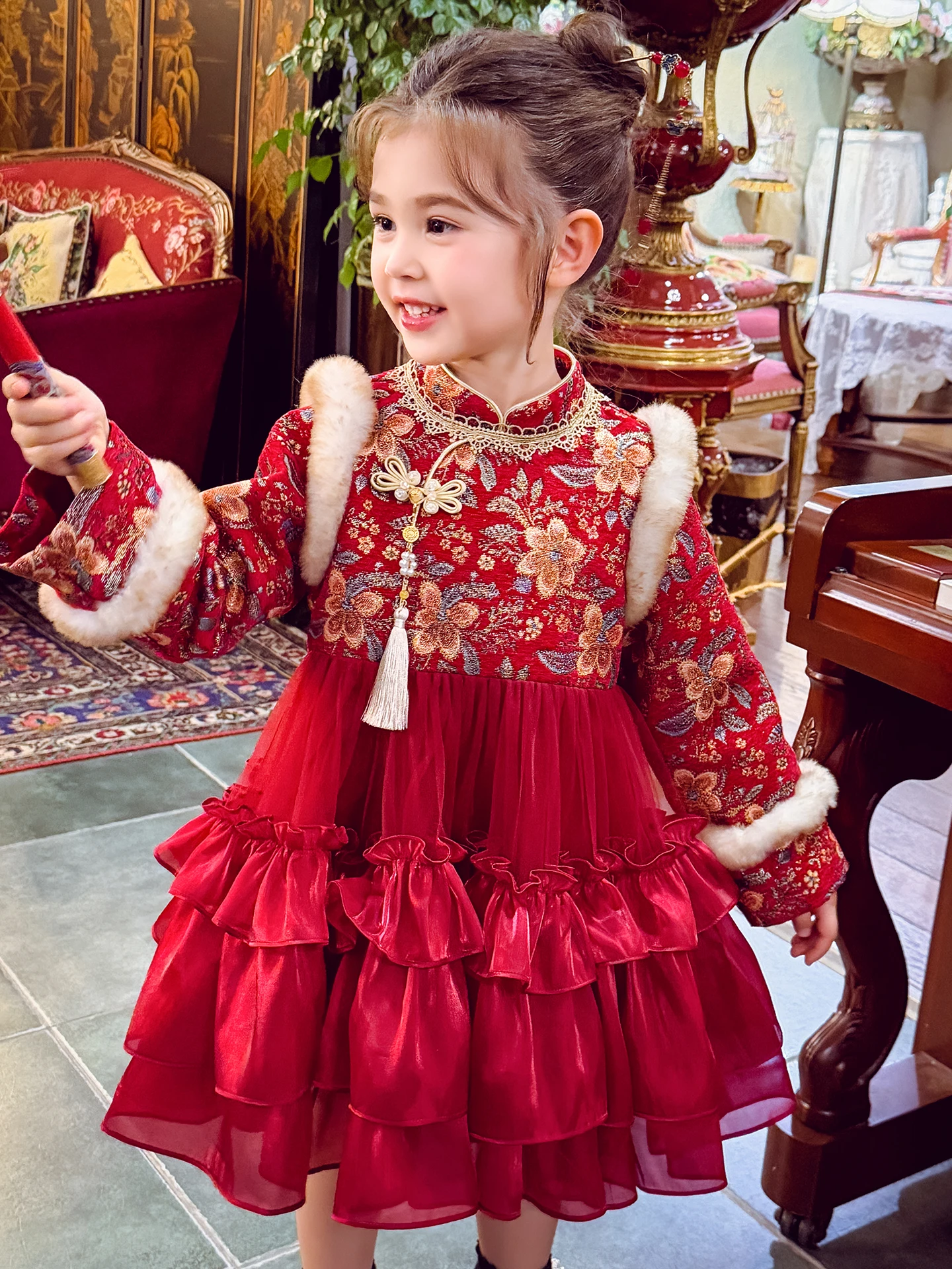mimihello-girls'-new-year's-traditional-chinese-sle-fce-lined-dr-high-waist-a-line-skirt-long-sve-mid-length