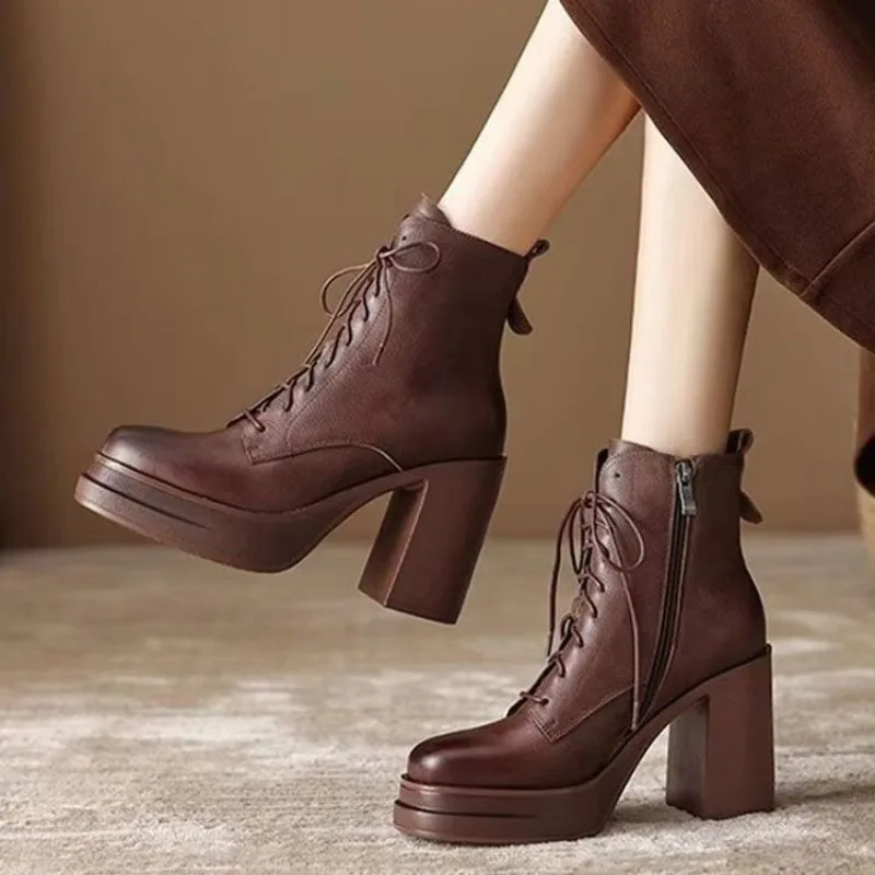 

Super High Heels Women Ankle Boots Fashion Shoes Dress Designer Woman Boots 2026 Winter Sexy Chelsea Botas De Mujer Plus Size 42