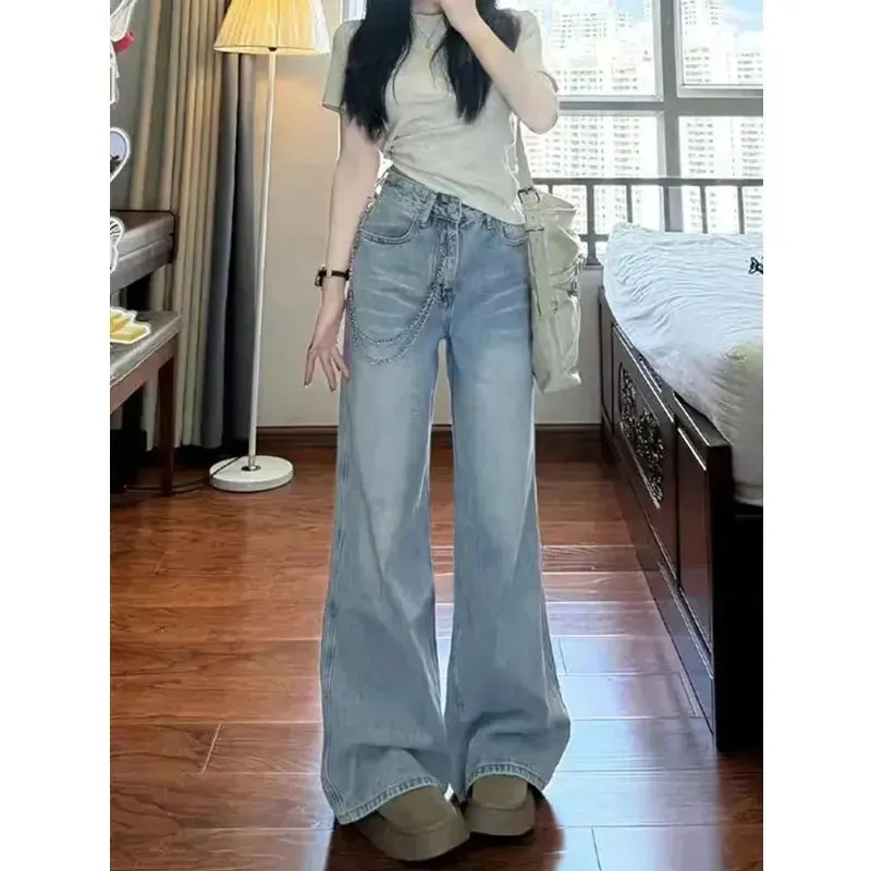 Damesbroeken Jeans voor dames Hoge taille High Fashion Trend Populaire vrouwelijke denim Hot Sense-serie Effen kleur Alle match lang