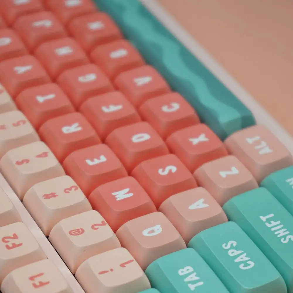 132 Keys PBT XDA Profile Summer Painting Keycaps for Mechanical Gaming Keyboard Custom MX Switch 6.25u XDA Keycap