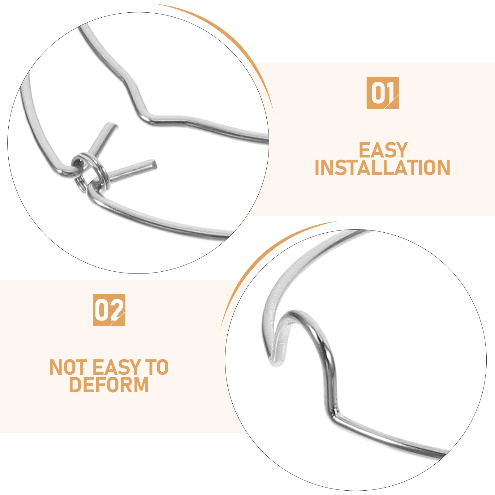 12Pcs Downlight Retaining Spring Clips Manganese Steel Universal Fixture Loop for Lamp LED Spotlights Bulb Retaining Metal