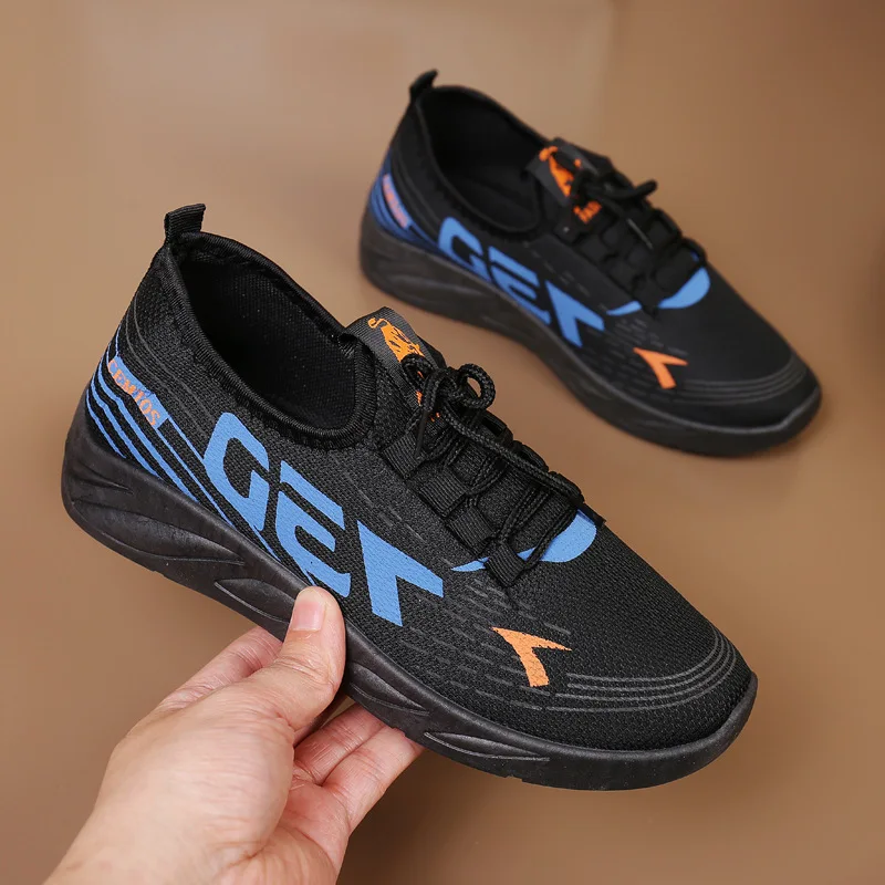 Men's Casual Shoes Students Ultra Light Breathable Tennis Sneakers Men's Shoes Anti-Slip Running Shoes Walking Shoes