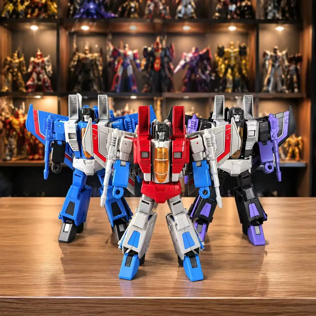 in stock KO SS86 Series Deformable Robot Figurine JCS-001 Starscream Thundercracker Skywarp 2 Modes Hobby Display Model