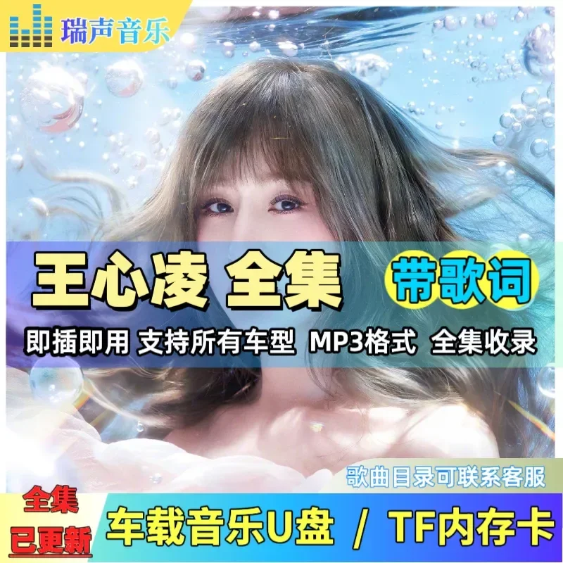 Wang Xinling U Disk Debut So Far Complete Collection Songs Lyrics MP3 Car Music USB Flash Drive TF Memory Card
