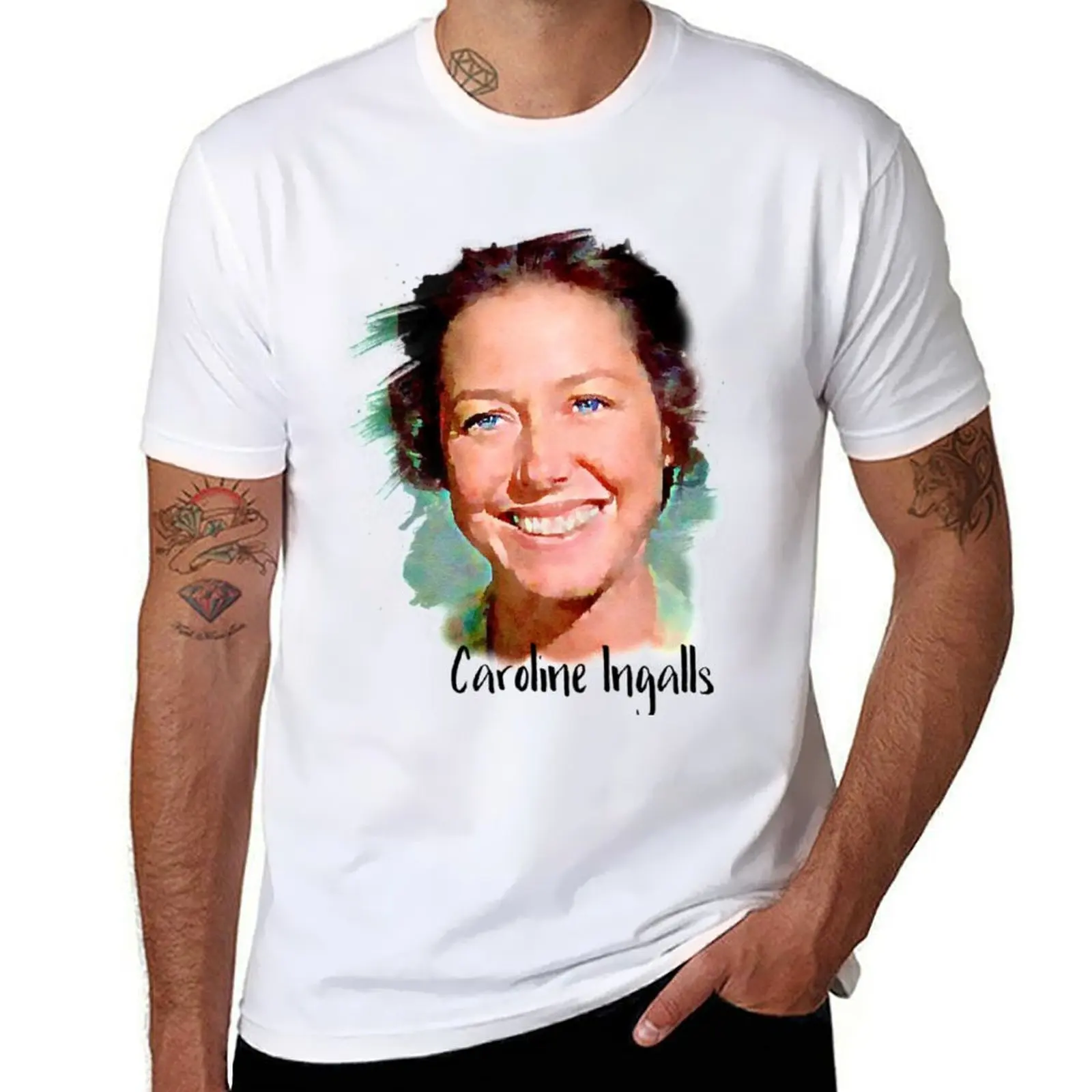 

Caroline Ingalls Little House on the Prairie T-Shirt t shirts for man pack white t shirt man casual cotton t shirt man T-shirt