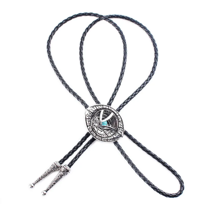 

Stereoscopic Double-layer - Ago Moto Eye bolo tie neckline Drop Western Denim Bolo Tie Personality collar rope tide