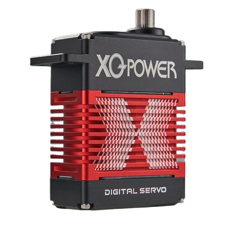 

2026400KG 450kg 500kg High Voltage CNC Aluminium Shell Metal Gear Brushless 1/5 Scale Giant Servo for Large Models Rc Servo