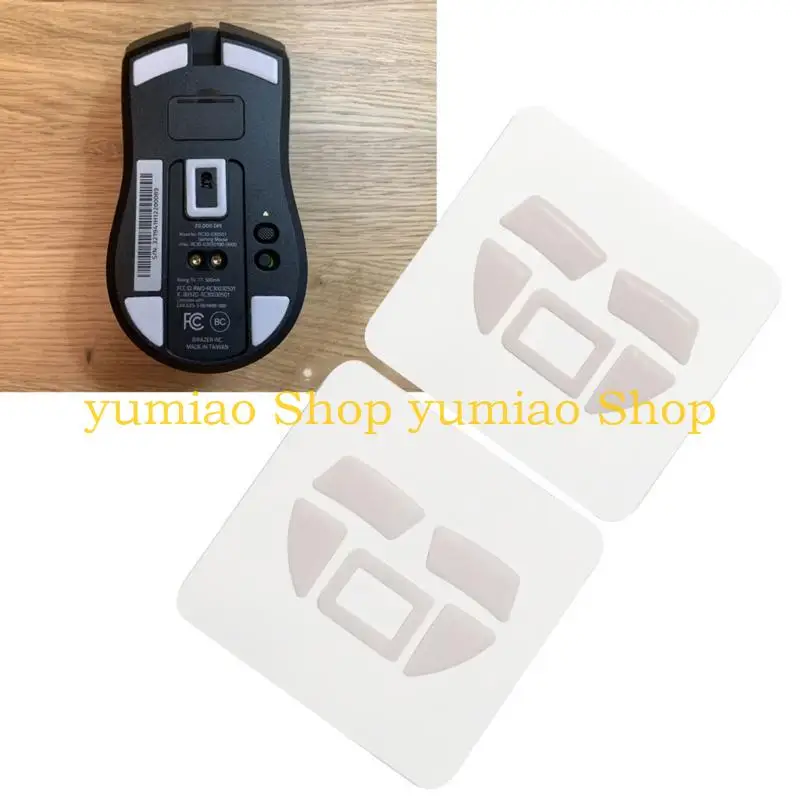 587B 2 Sets/pack Gaming Mouse Skates Mouse Feet Fit for Viper Superlight Mouse White Glides