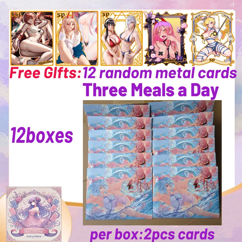 Newest 12boxes Three Meals A Day  Goddess Story Collection Card  Waifu Swimsuit CCG ACG TCG World Trading Hobbies Gift