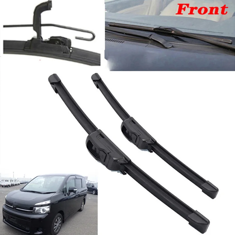 Front Windshield Wiper Blade Windscreen For Toyota Noah / Voxy ZRR70 2007-2017 Wiper blades Rubber Strips Car Accessories