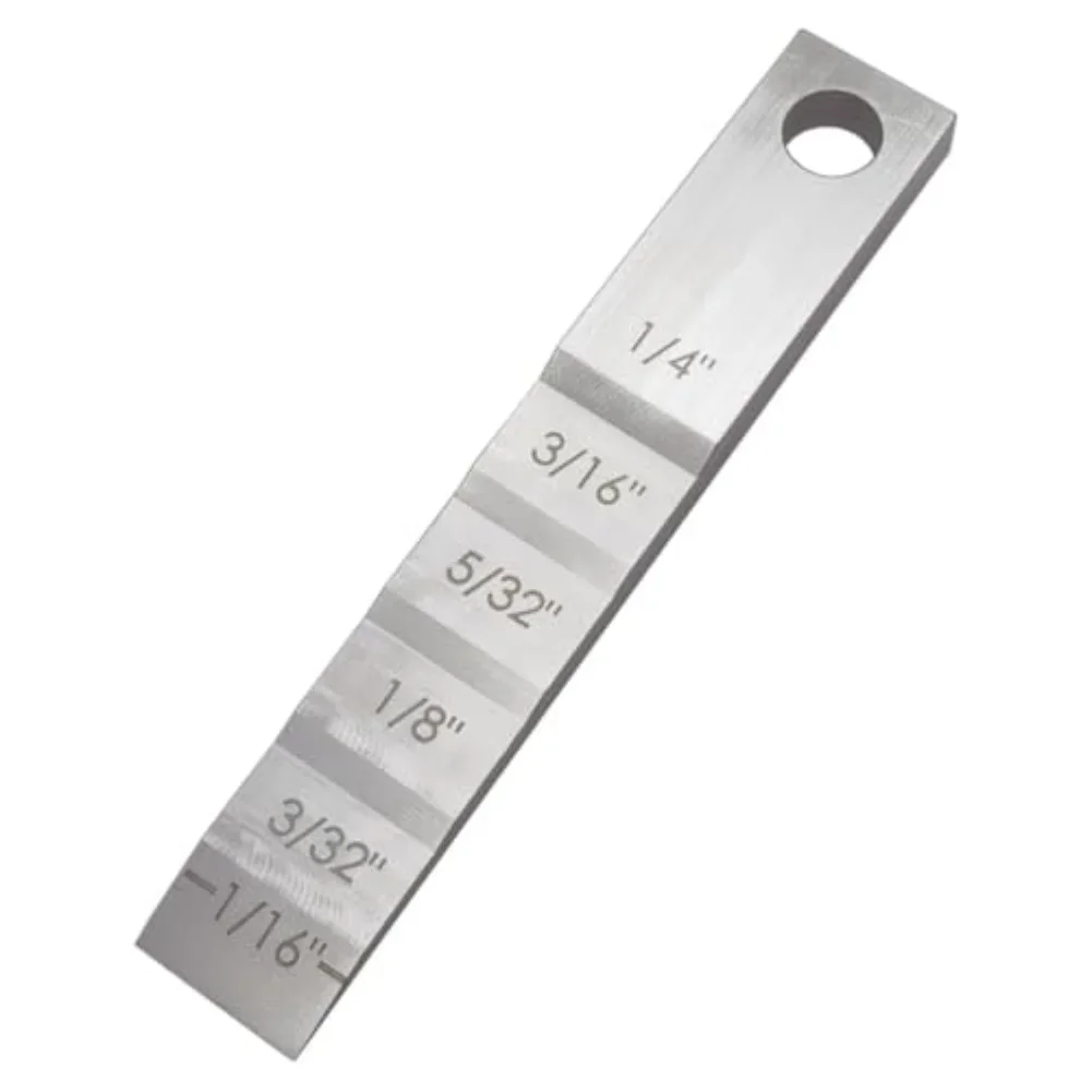 2130 Stepped Pipe Wedge For Pipe Fitting Welding 1/16'' 3/32'' 1/8'' 5/32'' 3/16'' 1/4'' Small Pipe Spacer Wedge Stepped Gauge