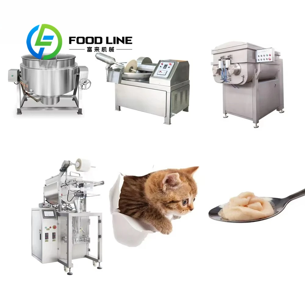Chicken Beef Fish Wet Food Pet Dog Cat Meat Strip Production Line Bagged Filling Machine Customize