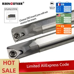 1PCS STUPR/STFPR Hoge snelheid stalen prieel H08K-STUPR09 H16Q-STFPR11 Interne gat Draaigereedschap TPMT carbide blade draaibank tool set