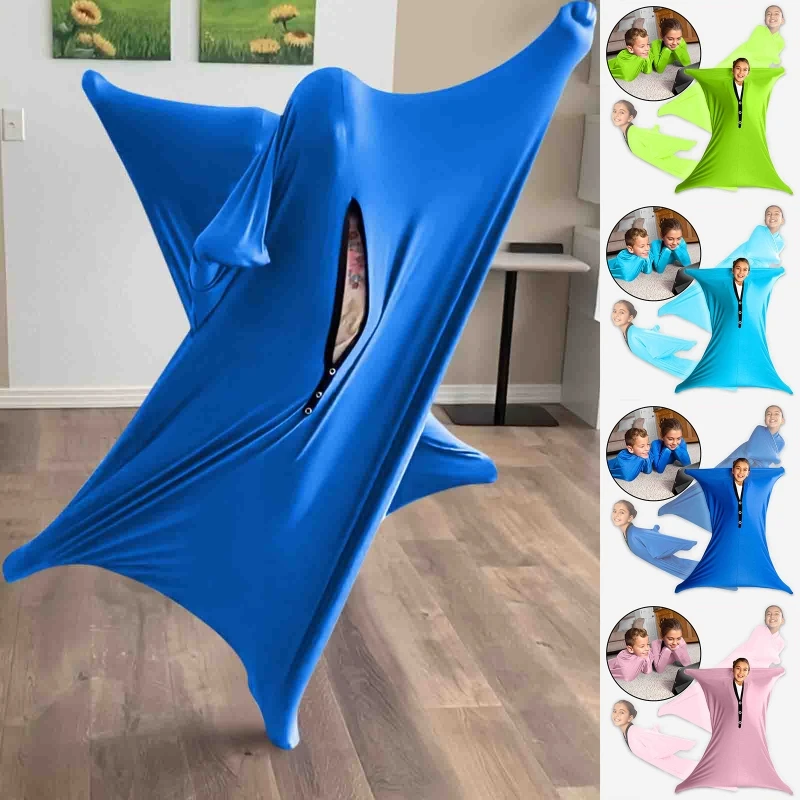 Sensory Sack Medium Body ถุงเท้า Calming Therapy ผ้าห่ม Magic กระเป๋าอนุบาลกีฬาเกมเสื้อผ้า Sensory การฝึกอบรมของเล่น Body ถุงเท้า