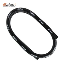 EPLUS Tubo universal de gel de sílice 4 capas 1 metro Mangueras de silicona de poliéster Motor de automóvil recto Resistencia a altas temperaturas Negro