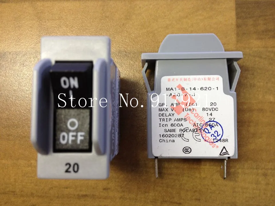 [ZOB] The United States Carling Jia Ling MA1-B-14-620-1-A26-7-J breaker 20A DC80V  --10PCS/LOT