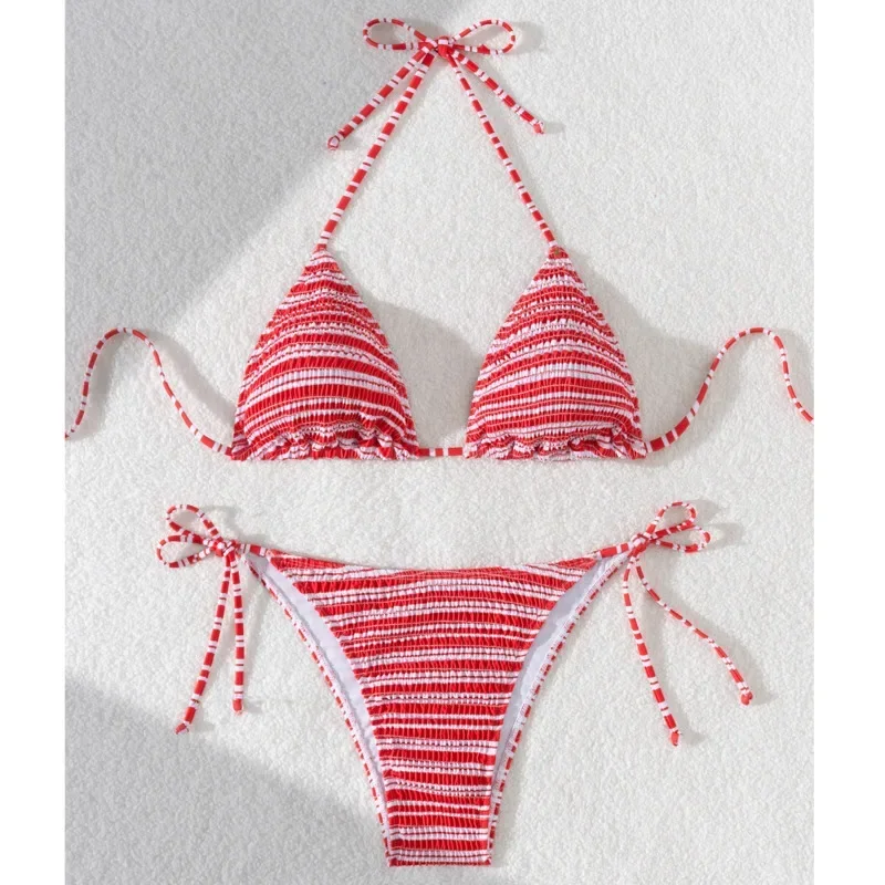 جديد مخطط مثير البيكينيات المايوه النساء ملابس السباحة رفع الإناث شاطئ ملابس سباحة حريمي لباس سباحة البرازيلي مجموعة البكيني بركة السباح