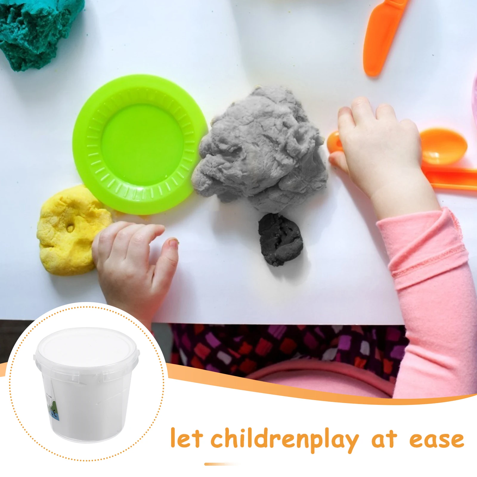 2 pezzi di argilla ultraleggera fai da te brillante colore puro non indurente kit di argilla in resina per bambini giocattolo educativo modellazione plastilina