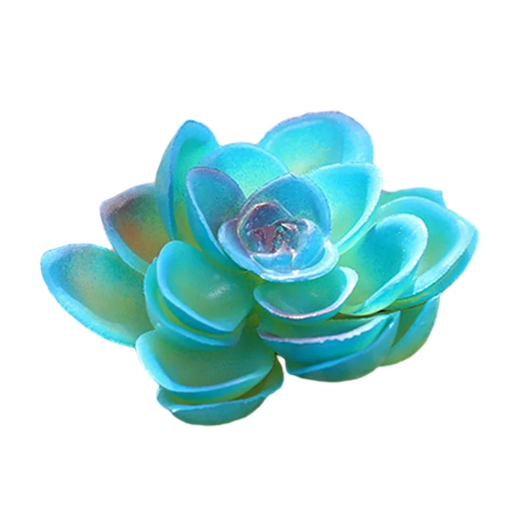 PVC Artificial Succulent Wedding Bouquets Bonsai Decoration Easy Maintenance For Homes Simulation Lotus Orchid Aloe