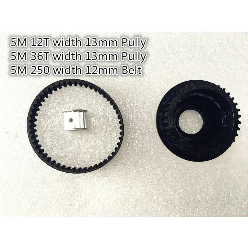Kit de rueda síncrona para monopatín eléctrico, accesorios para monopatín, correa, 36 dientes, 12 dientes, 270, 330, 250, 5M