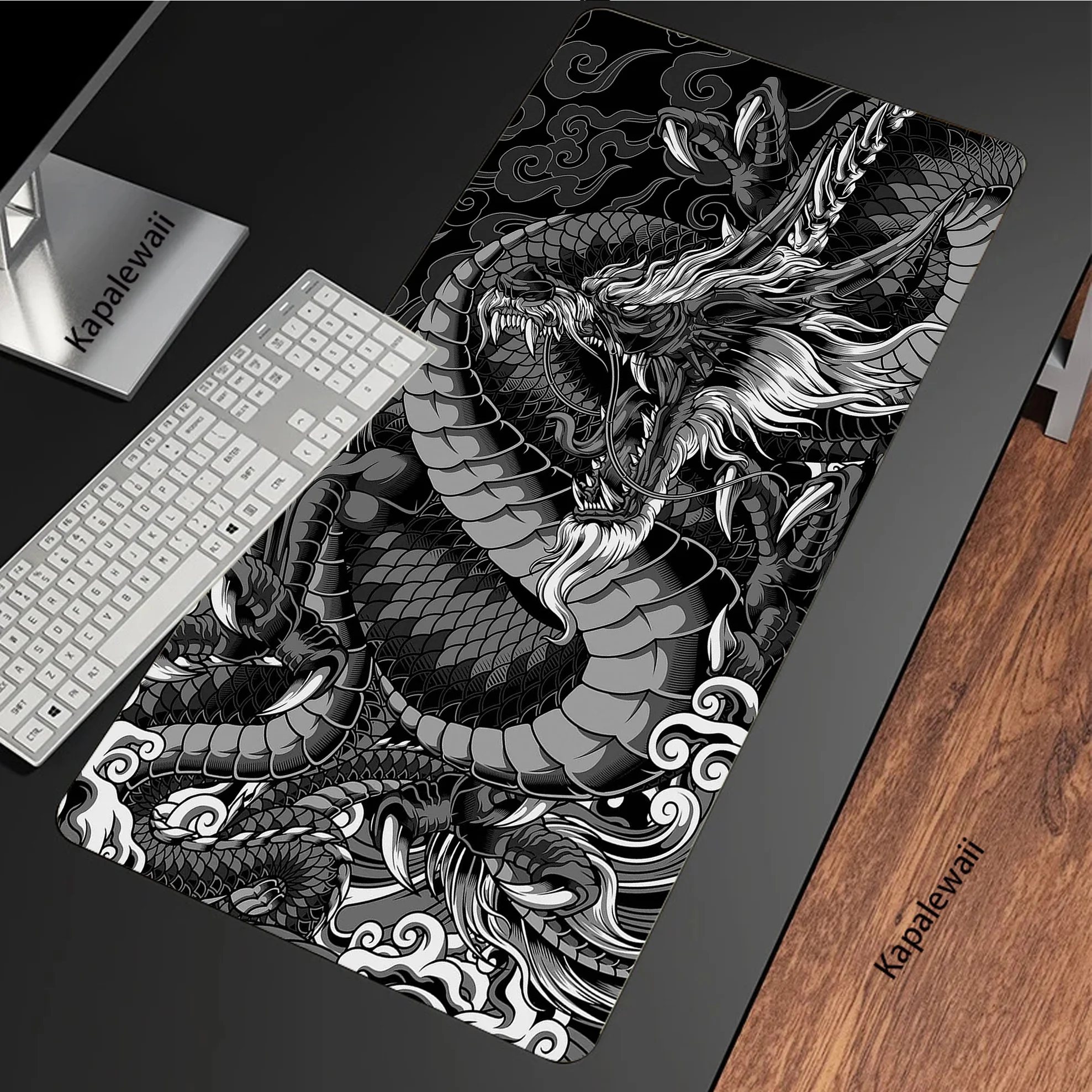 

Dragon Large Mouse Pad Locking Edge Mousepad Gaming Mousemat Non-slip Desk Mat Pc Gamer Accessoires Mousepad Speed Keyboard Pads