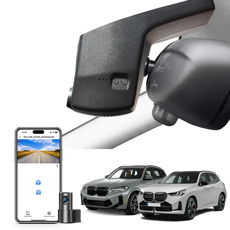 D-Shaped Housing High-Definition Car Dash Cam Wireless Connectivity Quick Video Sharing Night Vision Recording Device
