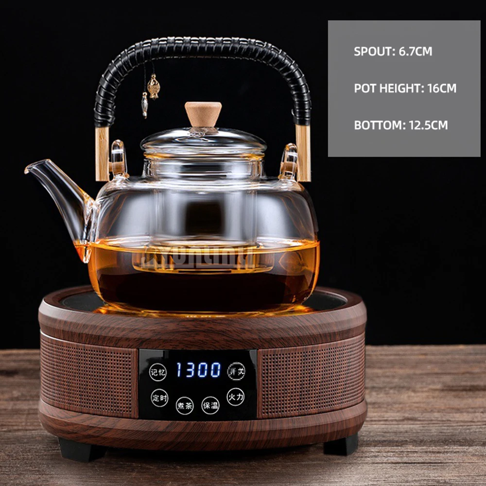 1300W Electric Heater Stove Tea Maker 1300ml Household Cooking Teapot Electric Ceramic Stove