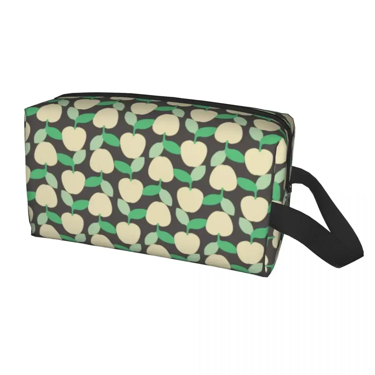 Custom Orla Kiely Apples A Day Print Cosmetic Bag Women Cute Big Capacity Makeup Case Beauty Storage Toiletry Bags Dopp Kit Box