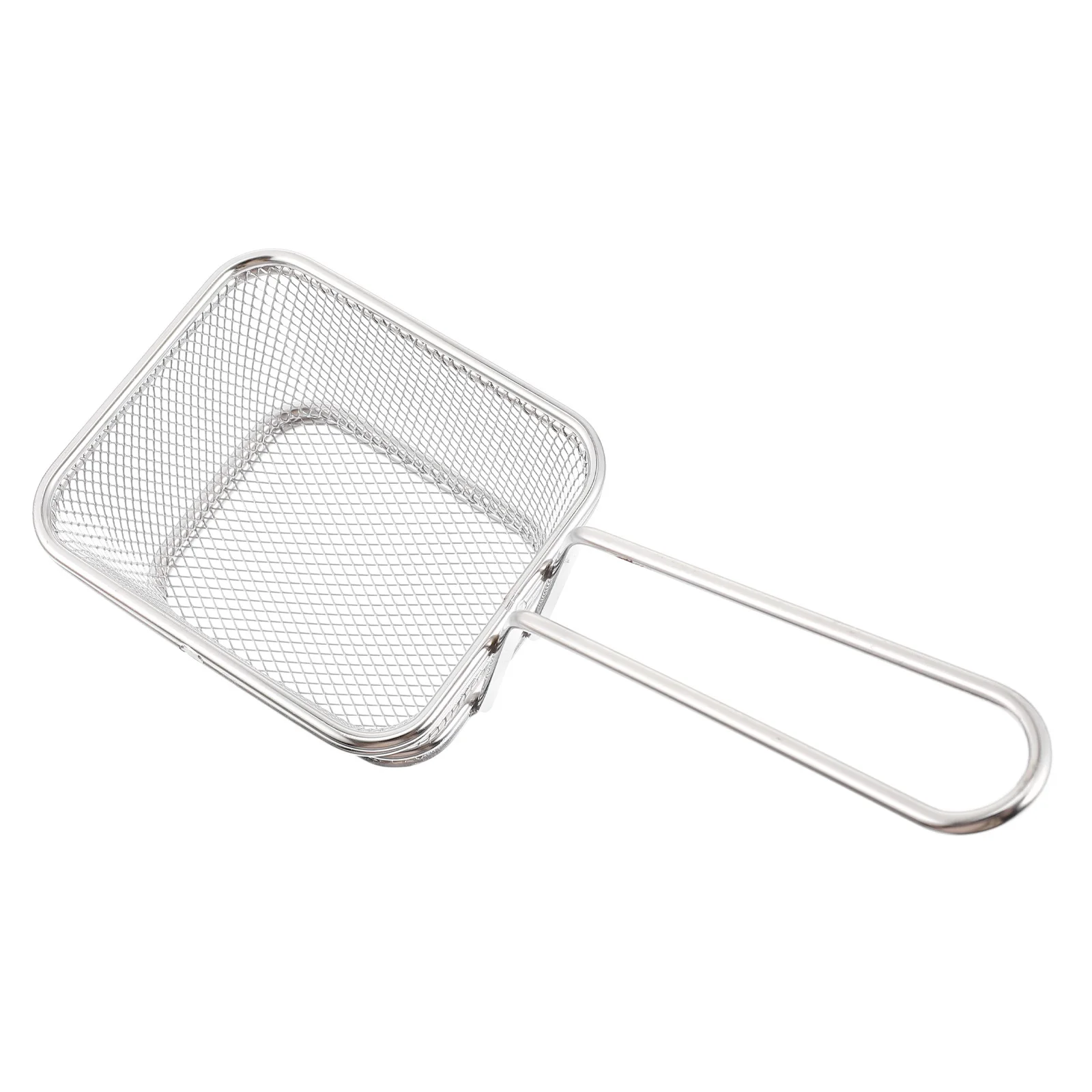 

Stainless Steel Frying Basket 20Cm Heavy Duty For French Fries Chicken Wings Oil Drain Kitchen Strainer Fryer Tool