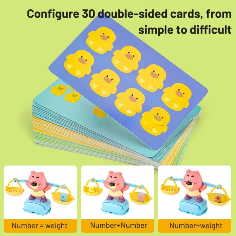 Educatief tellen Rekenspeelgoed Peuter Nummer Leren Nummer tellen Speelgoed Beer Balans Wiskundespel Speelgoed