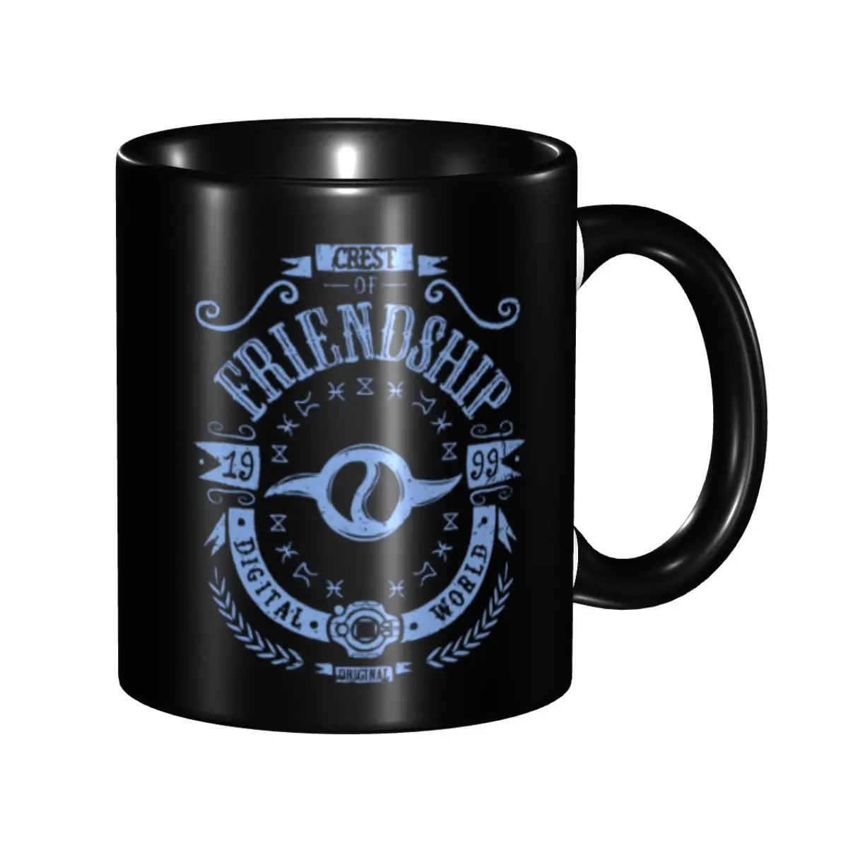 

Friendship Coffee Mugs Funny Digimon Nostalgic Anime Cup For Office