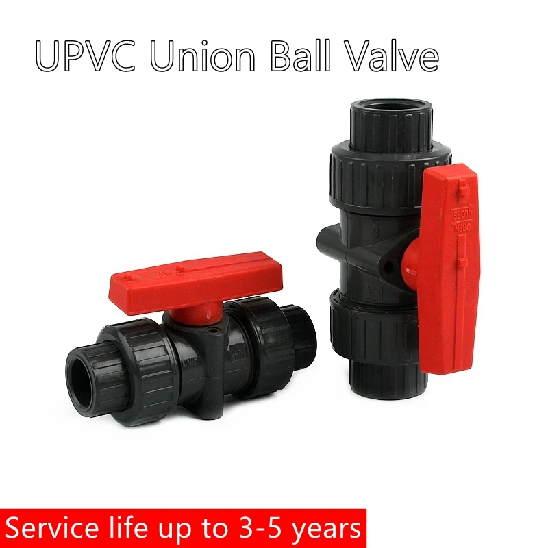 1PC I.D 20~90mm UPVC Union Ball Valve High-Quality Globe Valve Garden Irrigation Fitting Aquarium Fish Tank Water Pipe Accessory