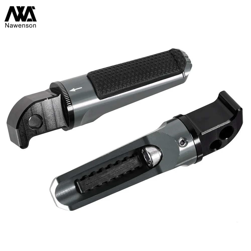 Motorcycle Footpegs Rear Passenger Footrest for Yamaha YZF-R3/R15 for T-MAX 530/560 for MT03/MT07/MT09/MT10 for Xmax 125/250/300