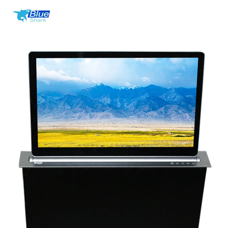 15.6 Inches Lcd Monitor Lift Paperless Conference System Meeting Monitor E-ink Display Flip Up Lcd Monitor Audiovisual