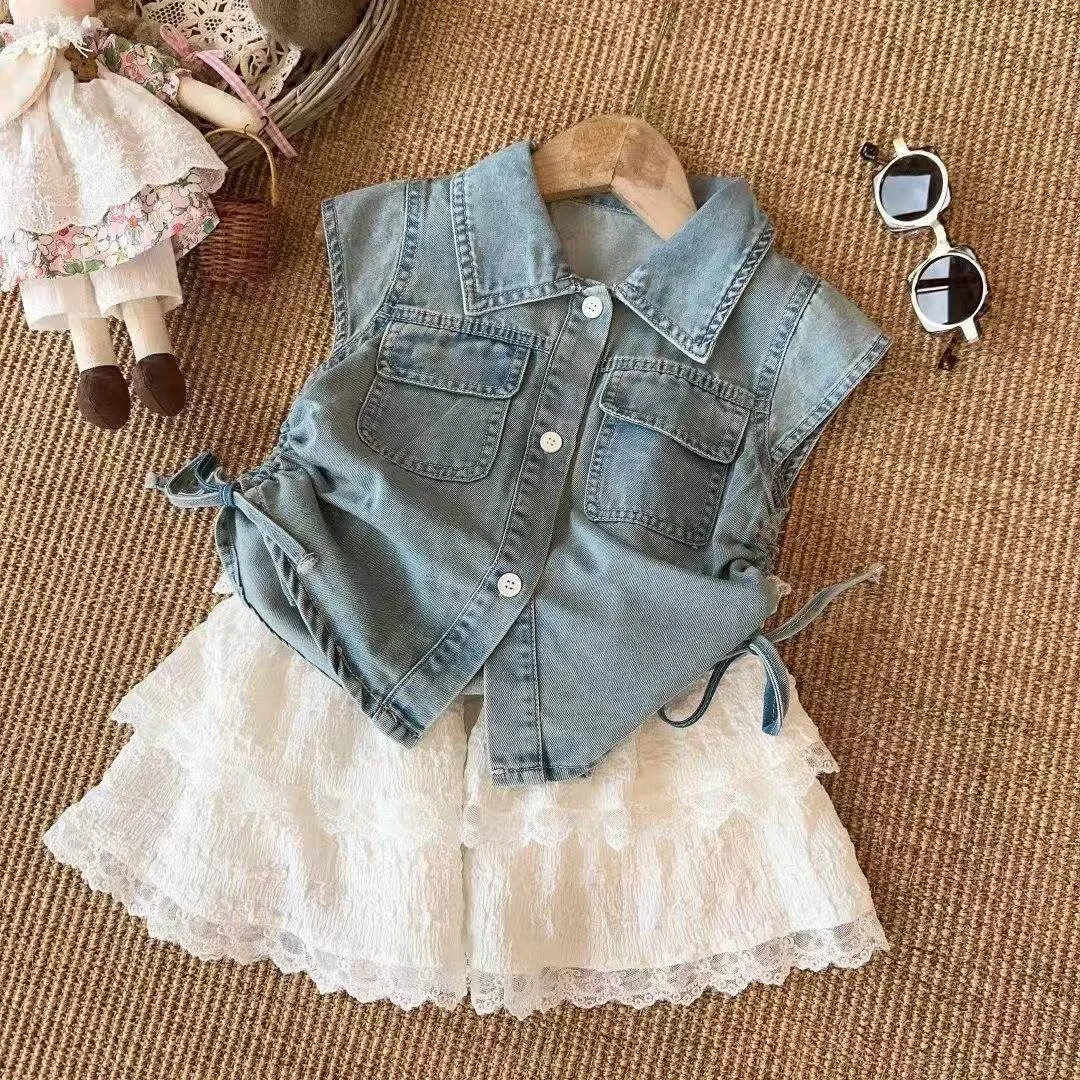 2026 Summer Korean Style Girls Sets Popular Korean Style Trendy and Elegant Lovely Skirt Design Sweet and Playful Complete