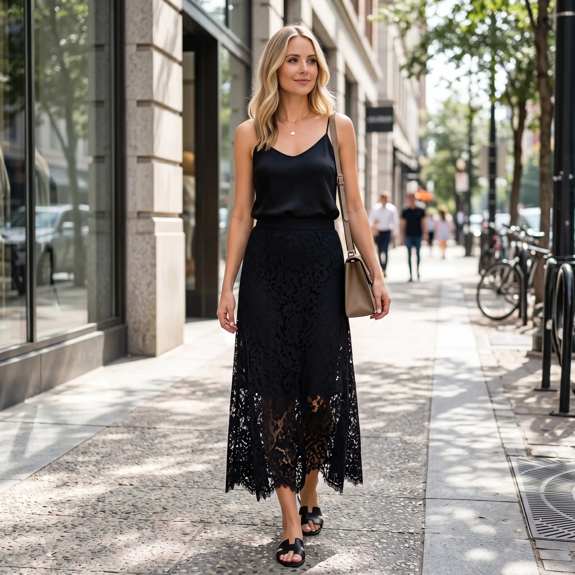 Ladies Elegant Skirt High Waist Midi Length Skirt for Everyday Style Ladies Classic Midi Skirt Solid Color Casual Skirt BB1802
