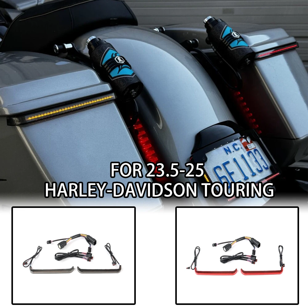 

Tracer LED Saddlebag Lights | Turn Signals Brake Running Lights | For Harley CVO Street Glide Road Glide ST 2023 2024 2025