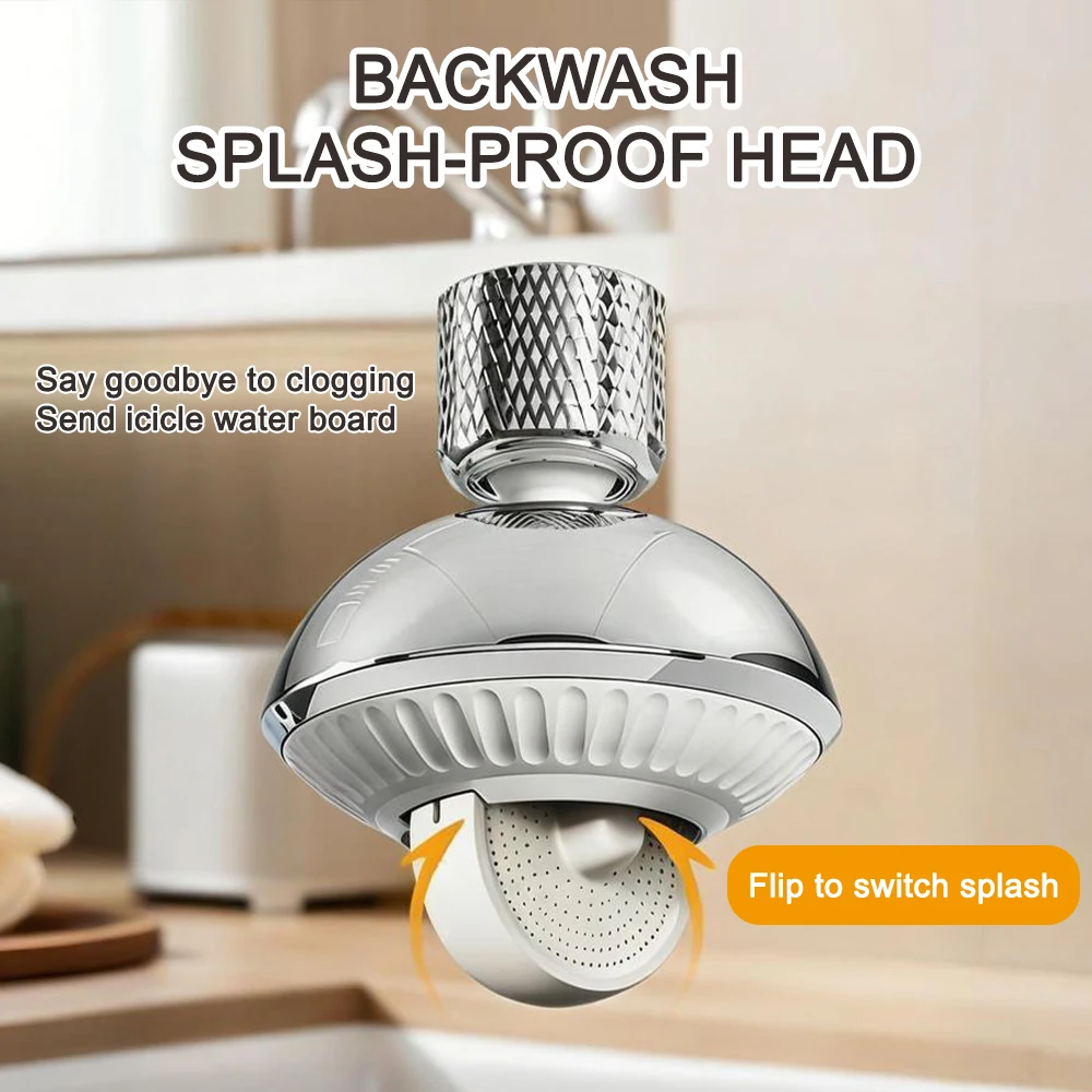 

Вращающийся на 360 градусов аэратор для смесителя в ванную комнату с защитой от брызг и функцией предотвращения засоров, запасные части для смесителя