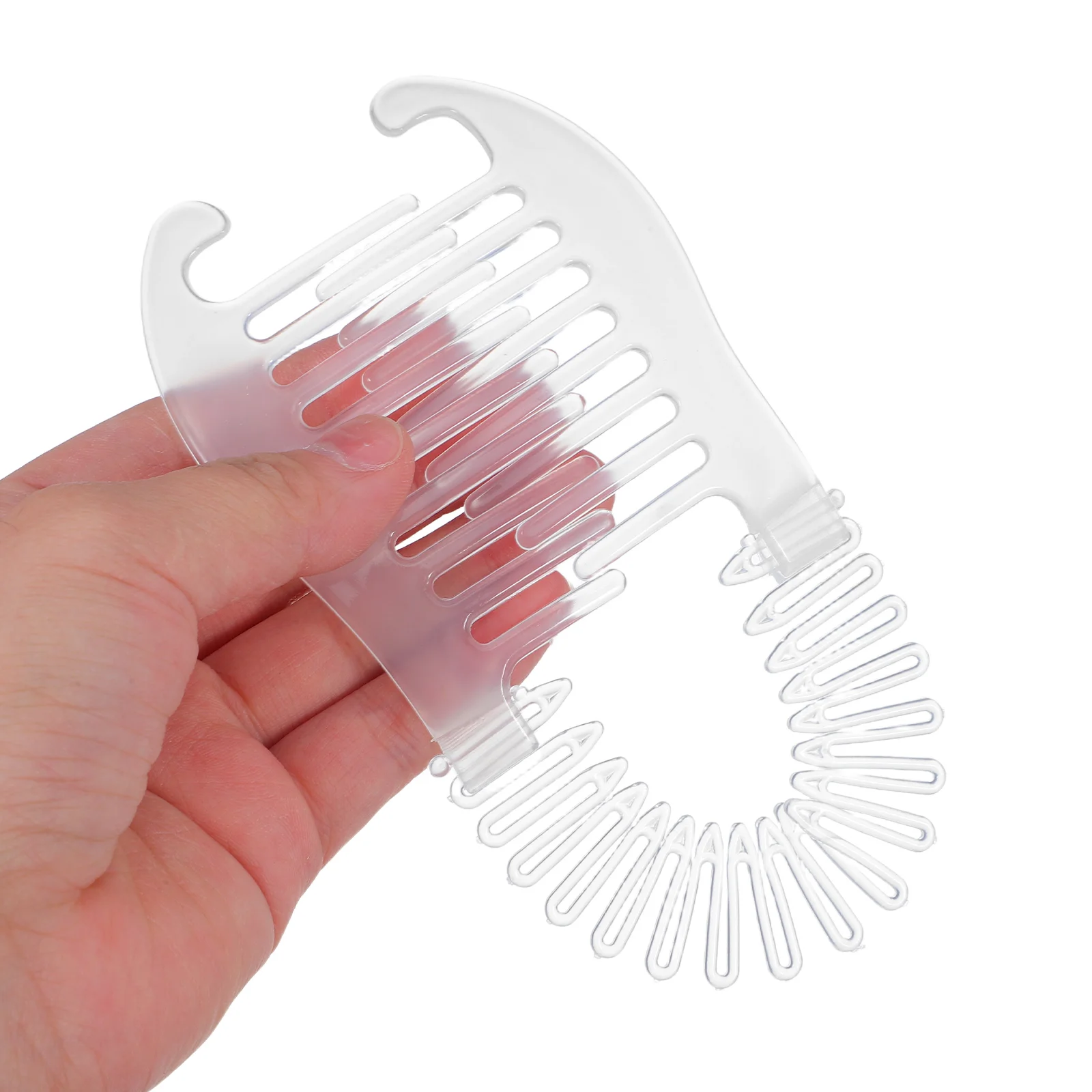 

4pcs Banana Clips Lightweight Round Barrettes For Women Stretchy Hair Accessories Thick Fine Curly Hair Secure Snap Clips