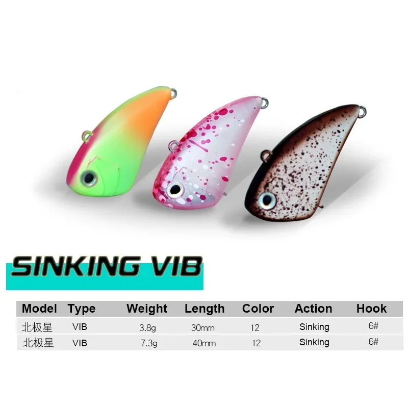 Mini lure for trout and perch, lure for trout and perch, artificial bait, hard and sinking, 3.8g, 30mm, 7.3G, 40mm